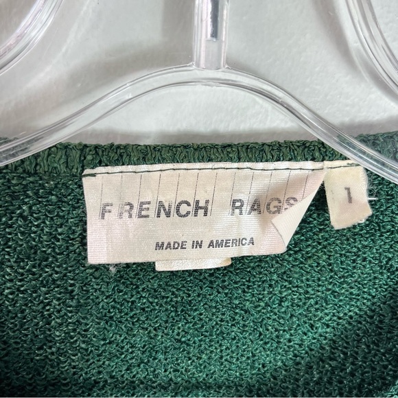 Vintage French Rags Green Knit 2 Piece Sweater and Pants Set Size 1 and 3 - Picture 3 of 14